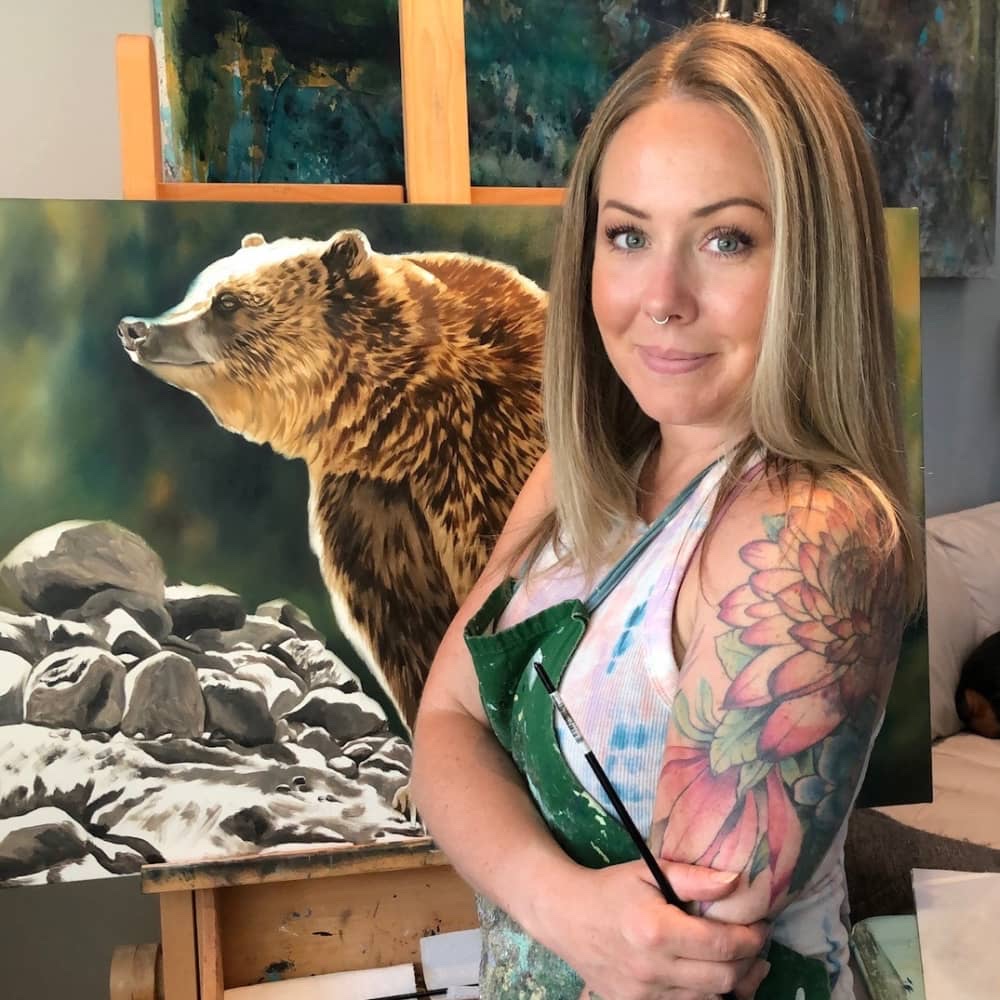 Erin Burge, owner and tattoo artist at Ember Studio, Kelowna BC